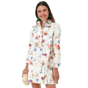 Tuckernuck Morning Light Amaryllis Tate Dress White Floral Print Size Medium